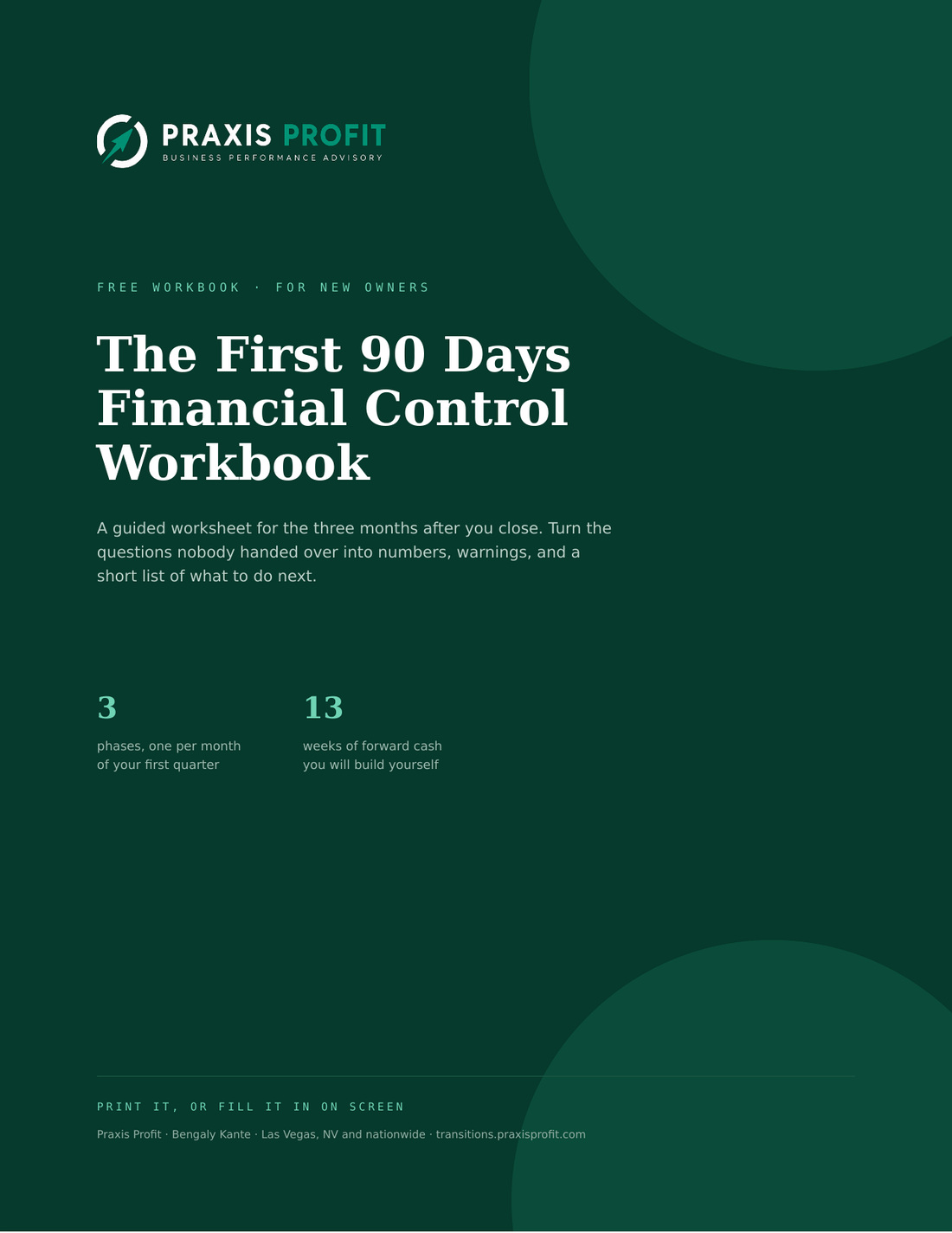 The First 90-Day Financial Control Workbook cover